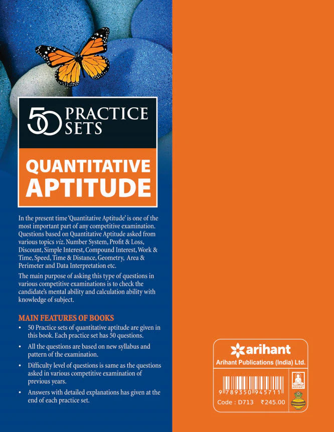 50 Practice Sets Quantitative Aptitude | English Medium - Image 2