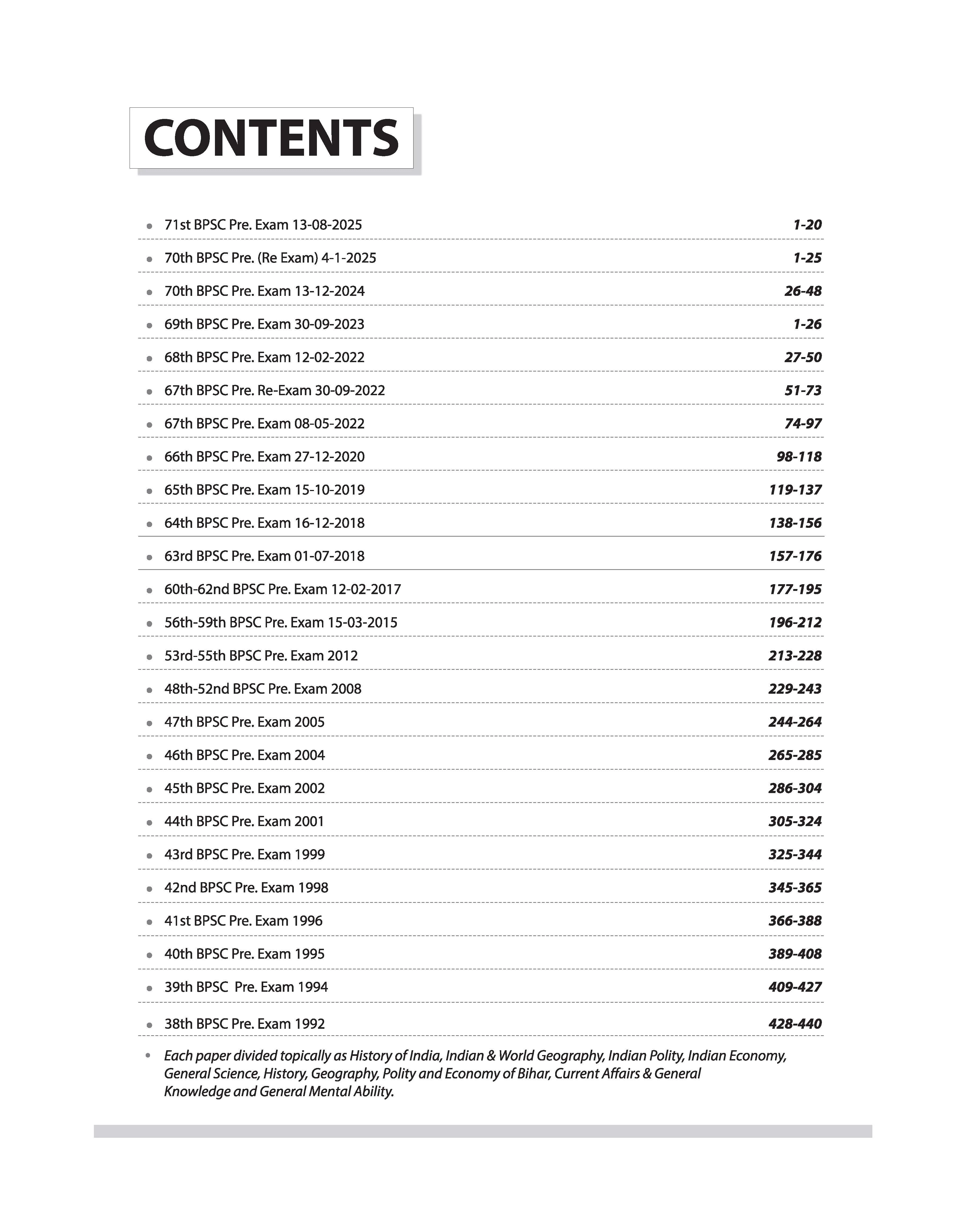 72nd BPSC Combined (Pre) Exam | Yearwise & Topicwise Solved Papers 2025–1992 (71st–38th) | 25 Papers, 3500+ Questions with Authentic Explanations | Trend Analysis & Updated Facts | Edition 2026 - Image 2