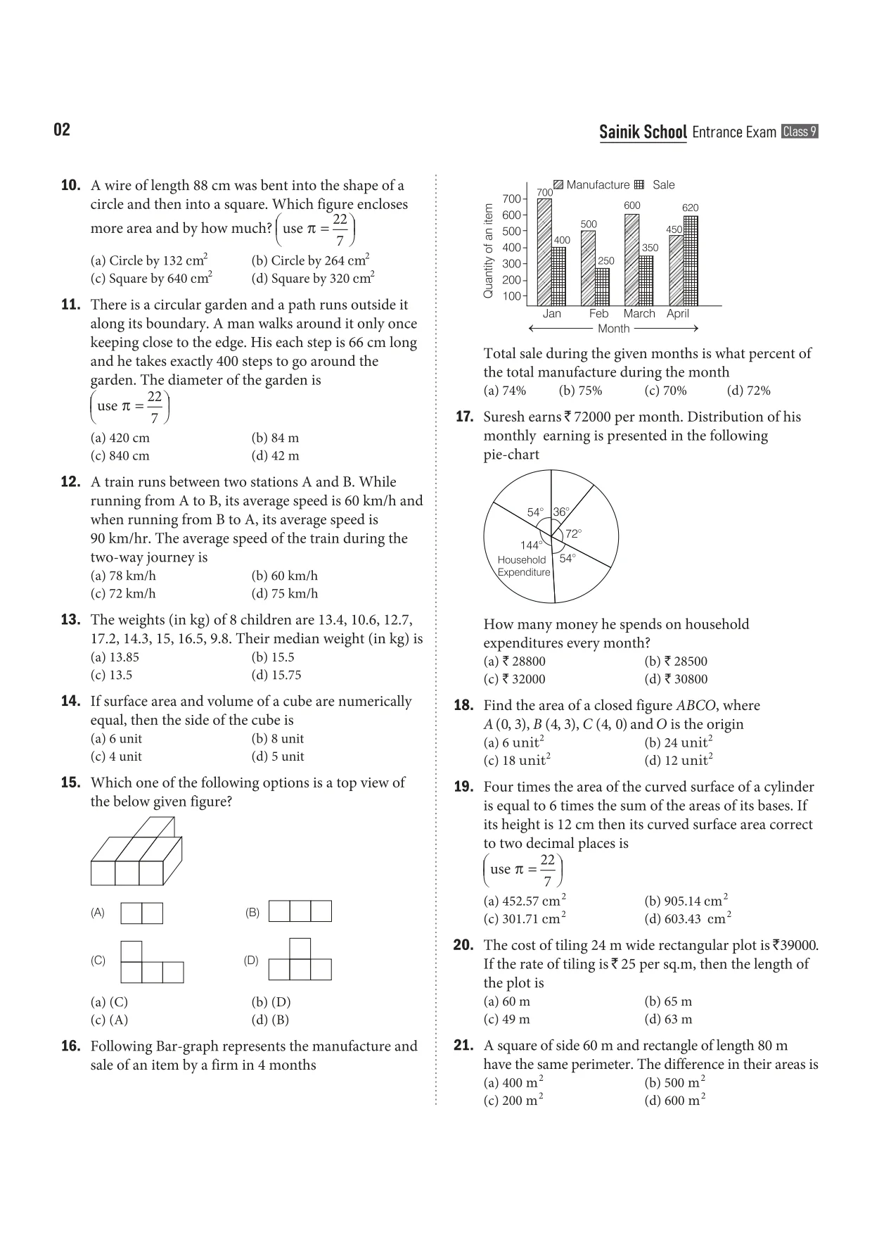 AISSEE Sainik School Class 9 Entrance Exam 2027 | 10 Solved Papers (2026- 2017) | Errorless & Authentic Solutions - Image 4