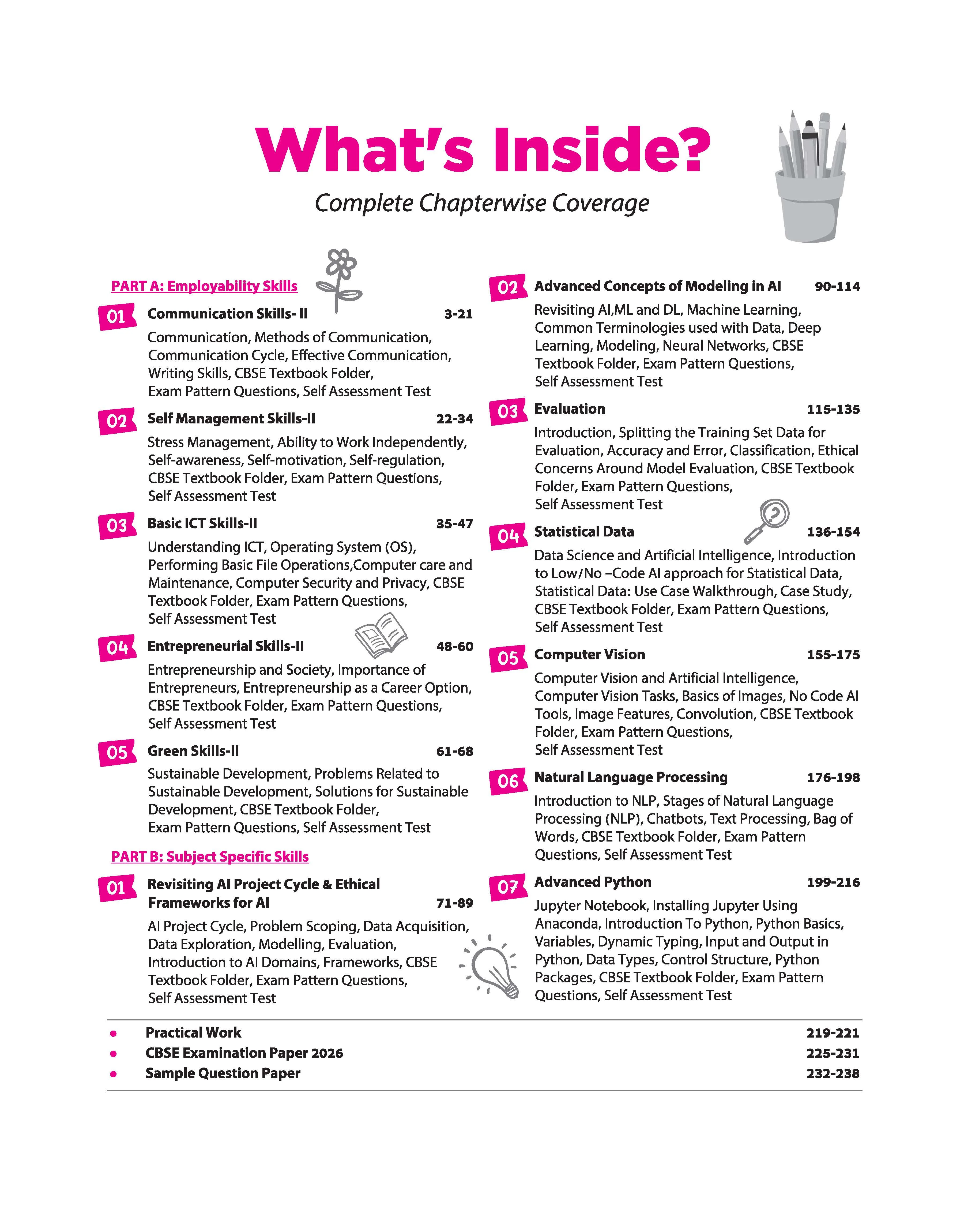 All in One Artificial Intelligence (Code - 417) Class 10 for CBSE Exam 2026-27 | NCERT Based Complete Theory, Practice Exercises, CBQs, A-R, Sample Papers & Mind Maps | Revised Edition as per Latest Syllabus - Image 5
