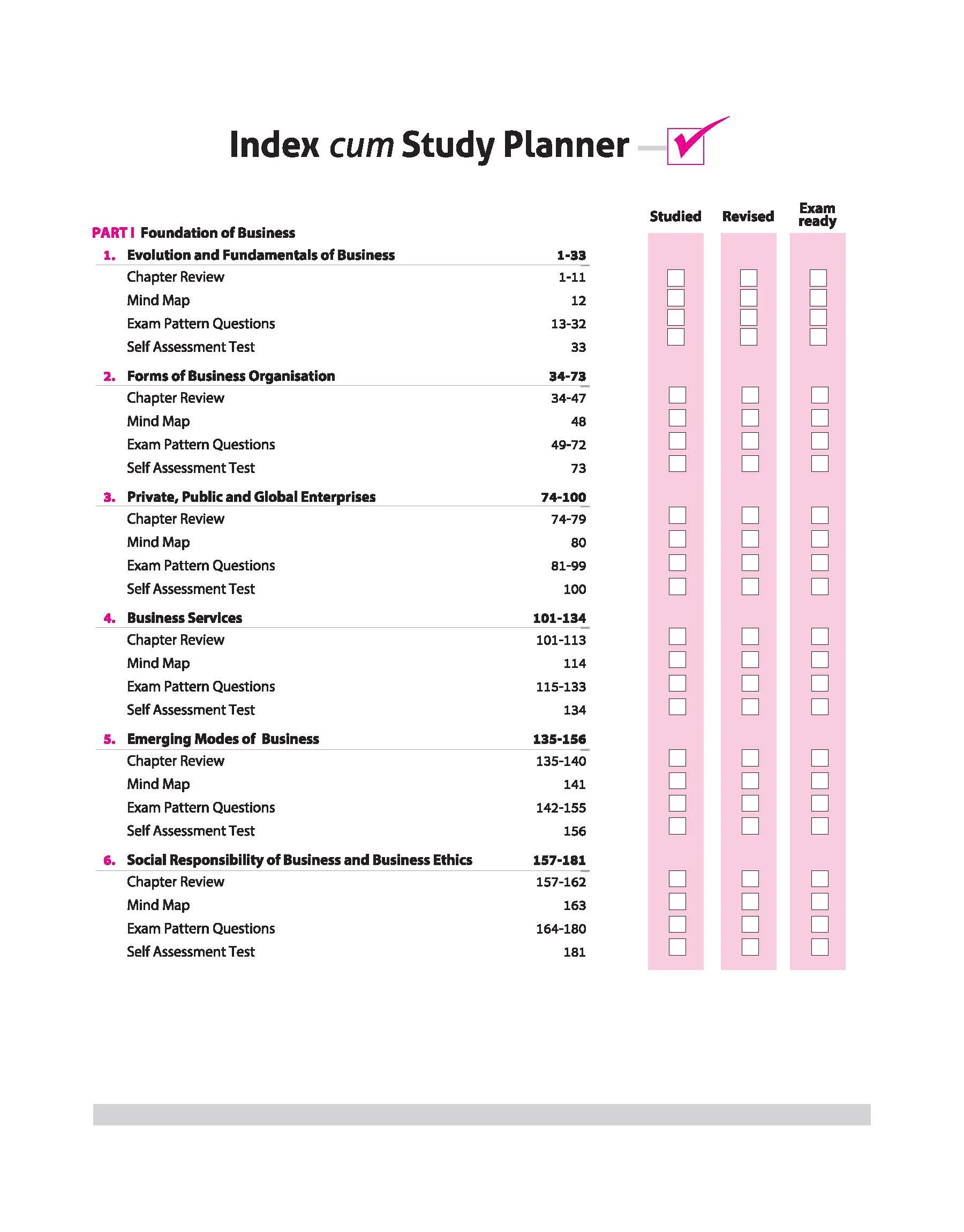 CBSE All in One Business Studies Class 11 Exam 2025-26 | Chapter Exercise, CBQs, MCQs, A-R, Case Based, Sample Question Papers | Including Mind Maps - Image 2
