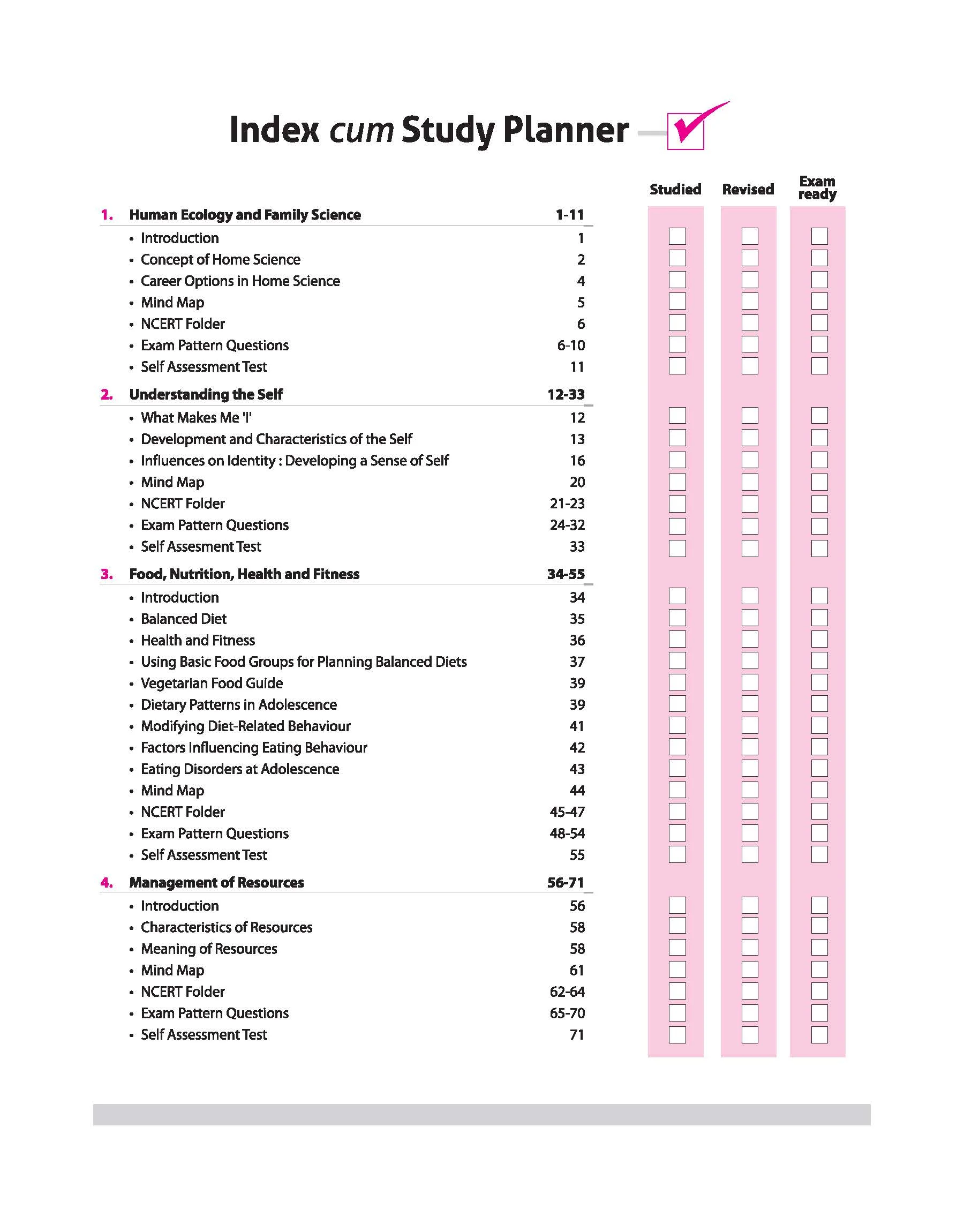 CBSE All in One Home Science Class 11 Exam 2025-26 | NCERT & Other Important Questions, Sample Question Papers | Including Mind Maps & Practical Work - Image 3