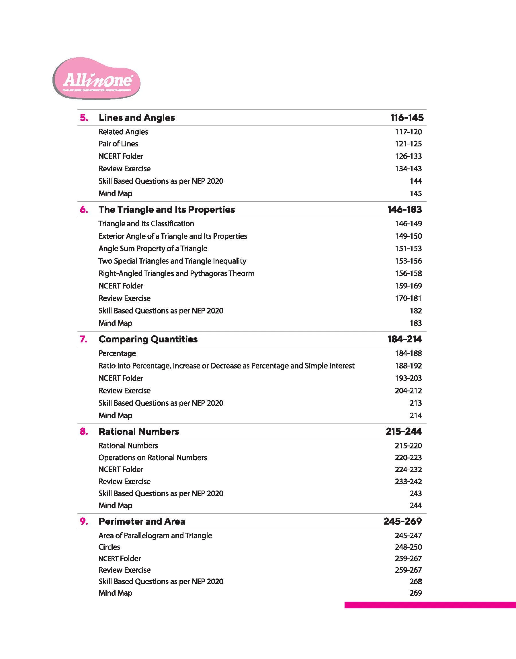 CBSE All in One Mathematics Class 7 Exam 2025-26 | Sample Question Papers, Mind Map & Competency Based Questions | Based on Latest NCERT - Image 3