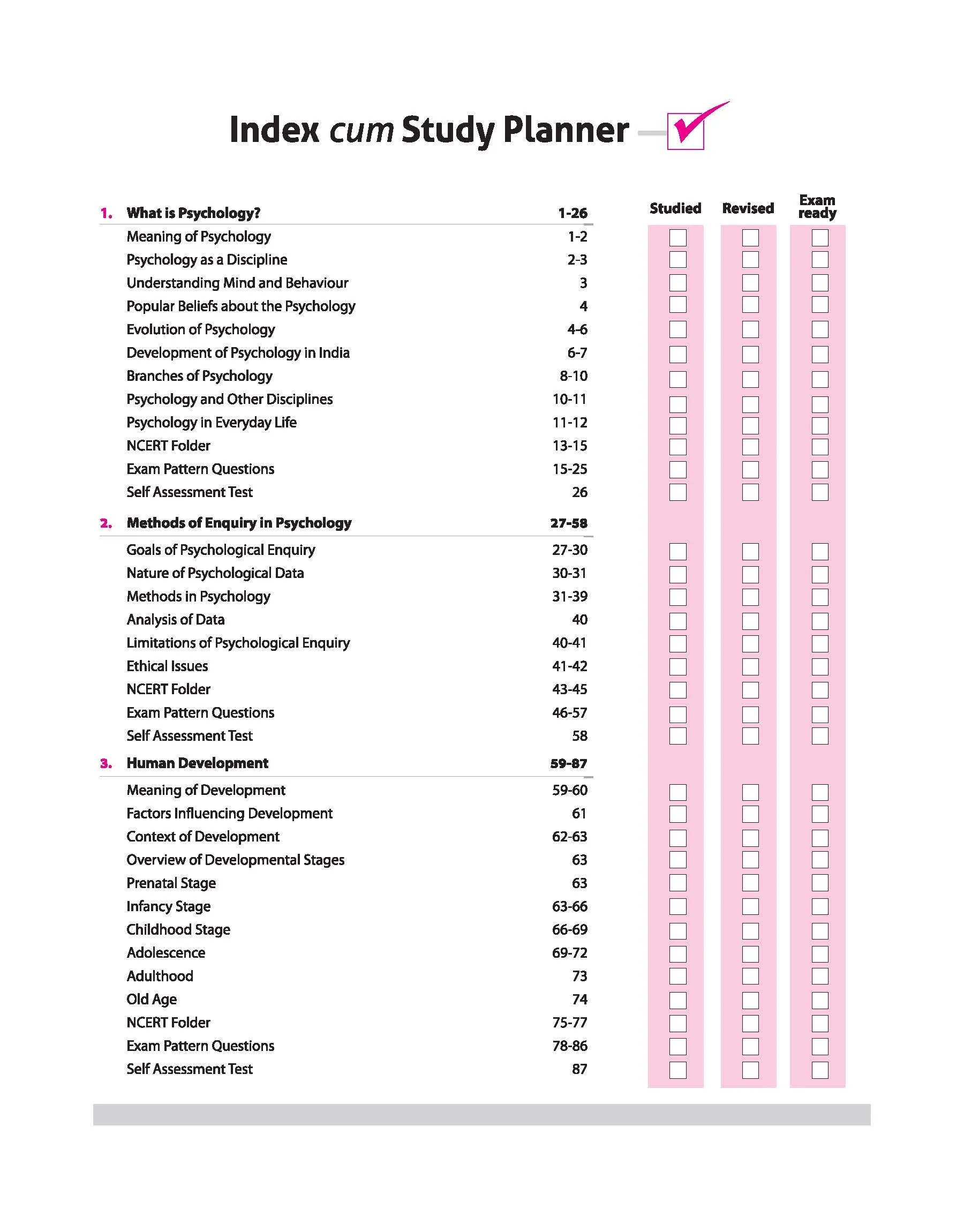 CBSE All in One Psychology Class 11 Exam 2025-26 | NCERT Questions & Other Important Questions, Sample Question Papers | Including Project Work - Image 3