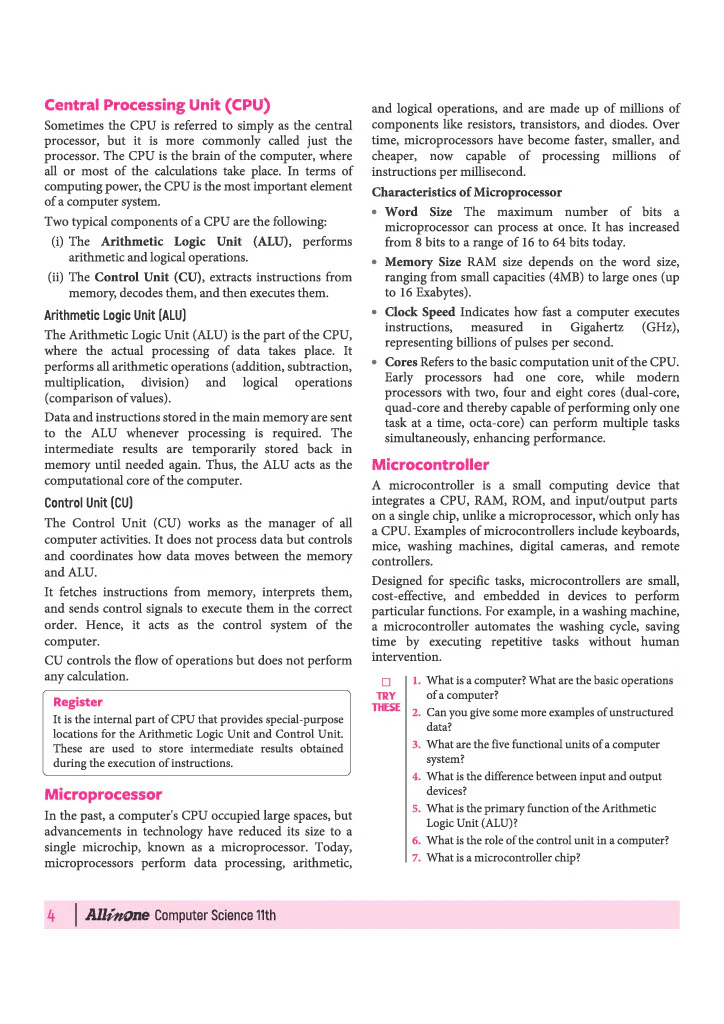 All in One Computer Science Class 11 for CBSE Exam 2026-27 | NCERT Based Complete Theory, Practice Exercises, CBQs, A-R, Sample Papers & Mind Maps | Revised Edition as per Latest Syllabus - Image 10