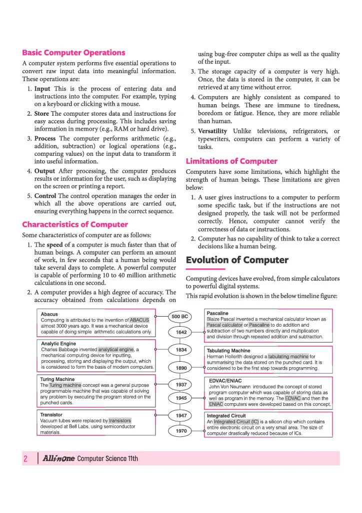 All in One Computer Science Class 11 for CBSE Exam 2026-27 | NCERT Based Complete Theory, Practice Exercises, CBQs, A-R, Sample Papers & Mind Maps | Revised Edition as per Latest Syllabus - Image 8