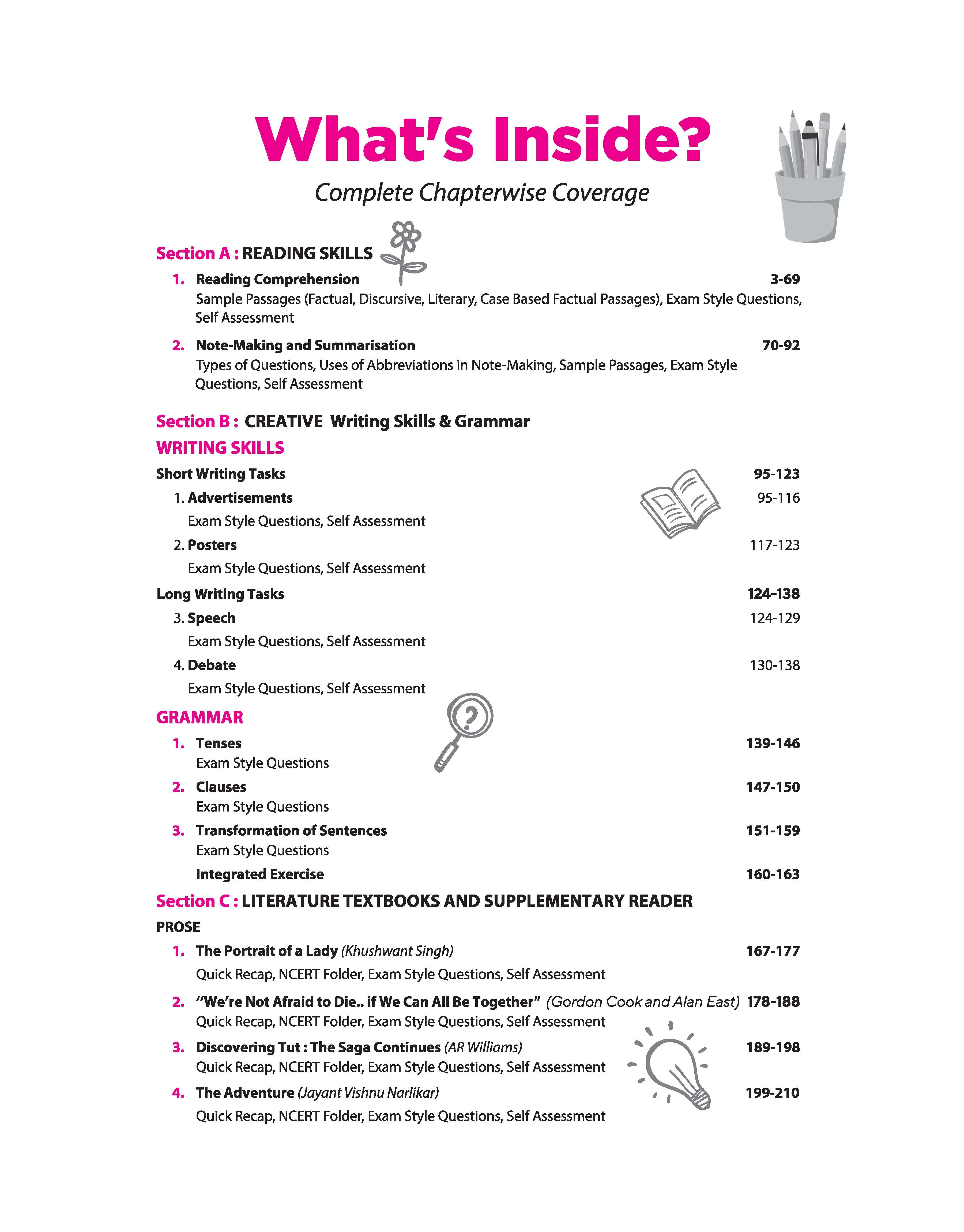 All in One English Core Class 11 for CBSE Exam 2026-27 | NCERT Based Complete Theory, Practice Exercises, CBQs, A-R, Sample Papers & Mind Maps | Revised Edition as per Latest Syllabus - Image 5