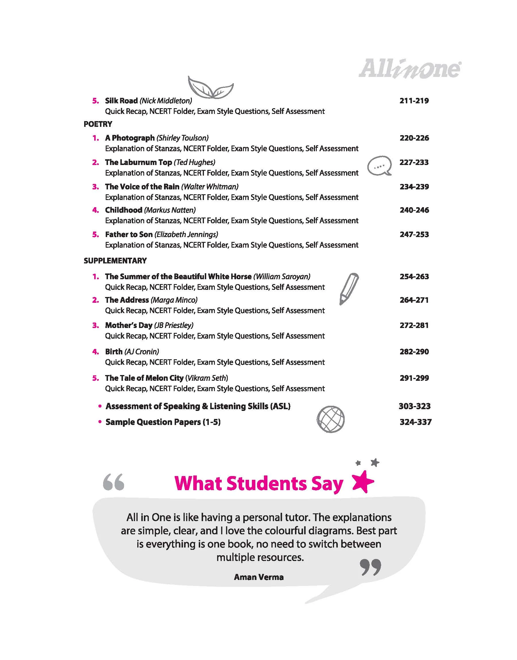 All in One English Core Class 11 for CBSE Exam 2026-27 | NCERT Based Complete Theory, Practice Exercises, CBQs, A-R, Sample Papers & Mind Maps | Revised Edition as per Latest Syllabus - Image 6