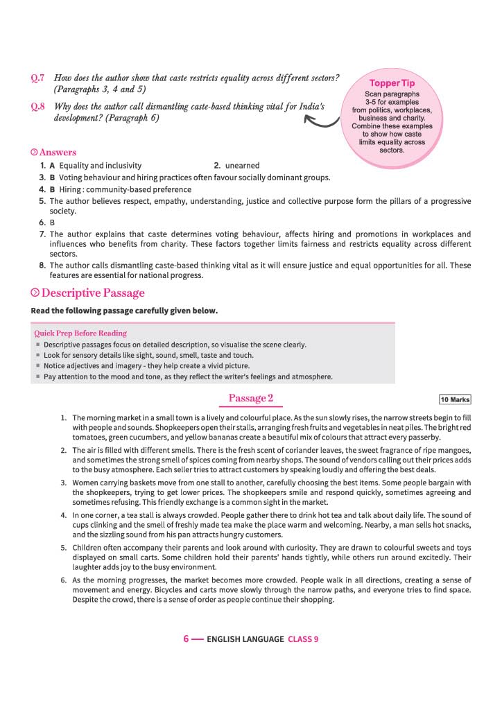 All in One  English Language (Keveri) Class 9 for CBSE Exam 2026-27 | NCERT Based Complete Theory, Practice Exercises, CBQs, A-R, Sample Papers & Mind Maps | Revised Edition as per Latest Syllabus - Image 8