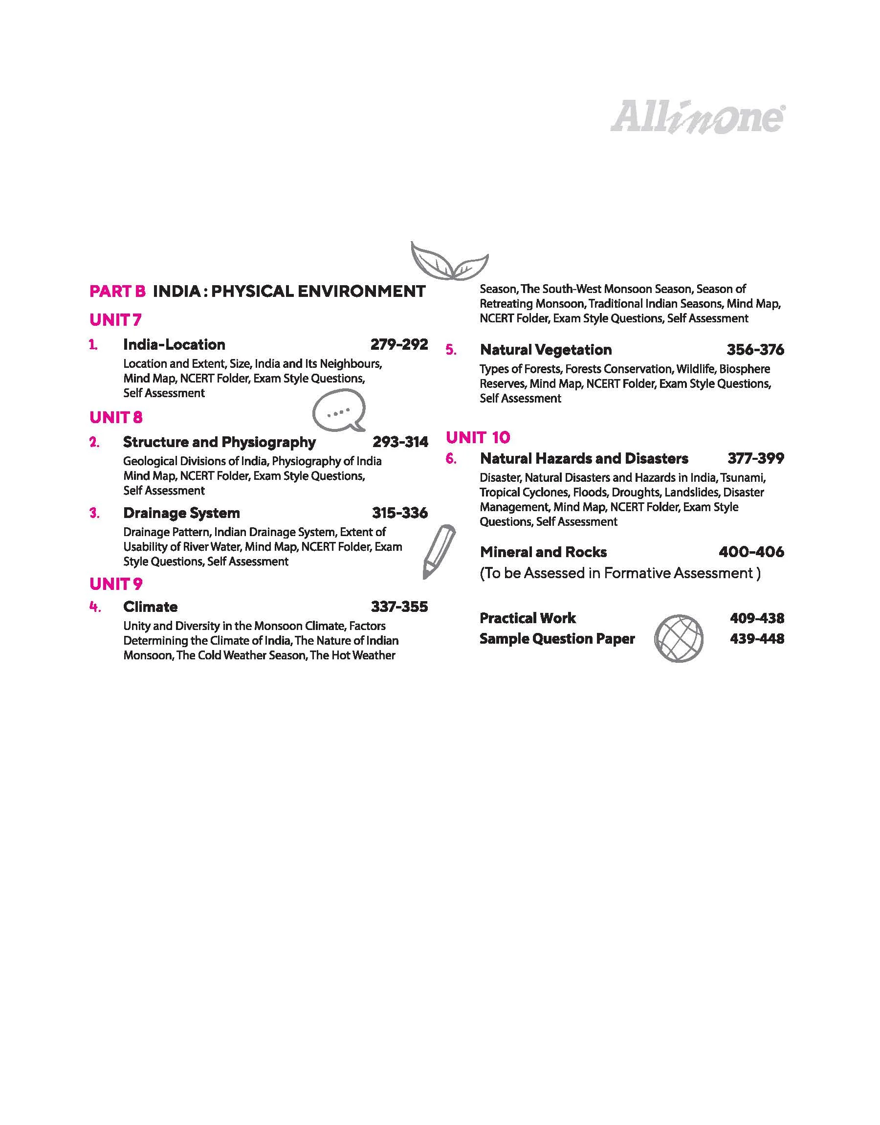 All in One Geography Class 11 for CBSE Exam 2026-27 | NCERT Based Complete Theory, Practice Exercises, CBQs, A-R, Sample Papers & Mind Maps | Revised Edition as per Latest Syllabus - Image 6