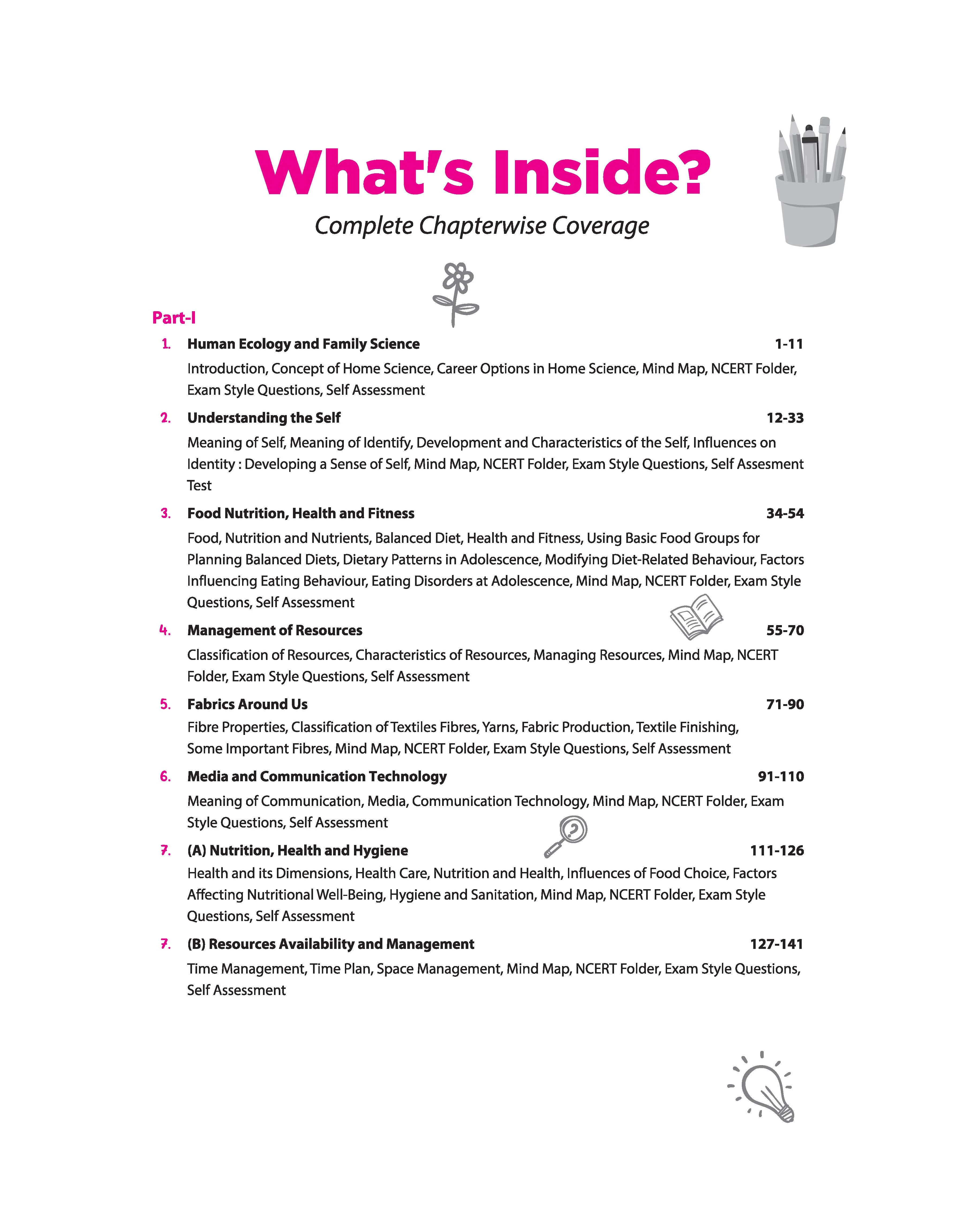 All in One Home Science Class 11 for CBSE Exam 2026-27 | NCERT Based Complete Theory, Practice Exercises, CBQs, A-R, Sample Papers & Mind Maps | Revised Edition as per Latest Syllabus - Image 5