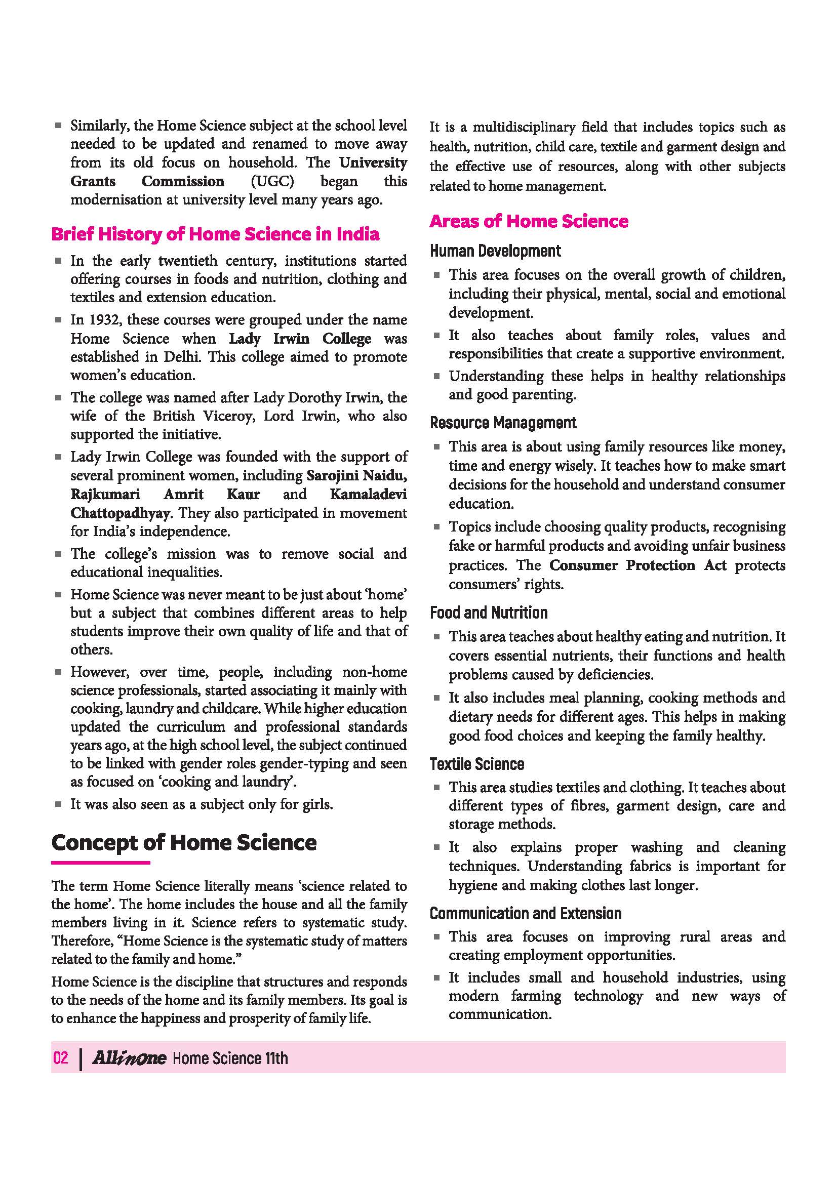 All in One Home Science  Class 11 for CBSE Exam 2026-27 | NCERT Based Complete Theory, Practice Exercises, CBQs, A-R, Sample Papers & Mind Maps | Revised Edition as per Latest Syllabus - Image 8