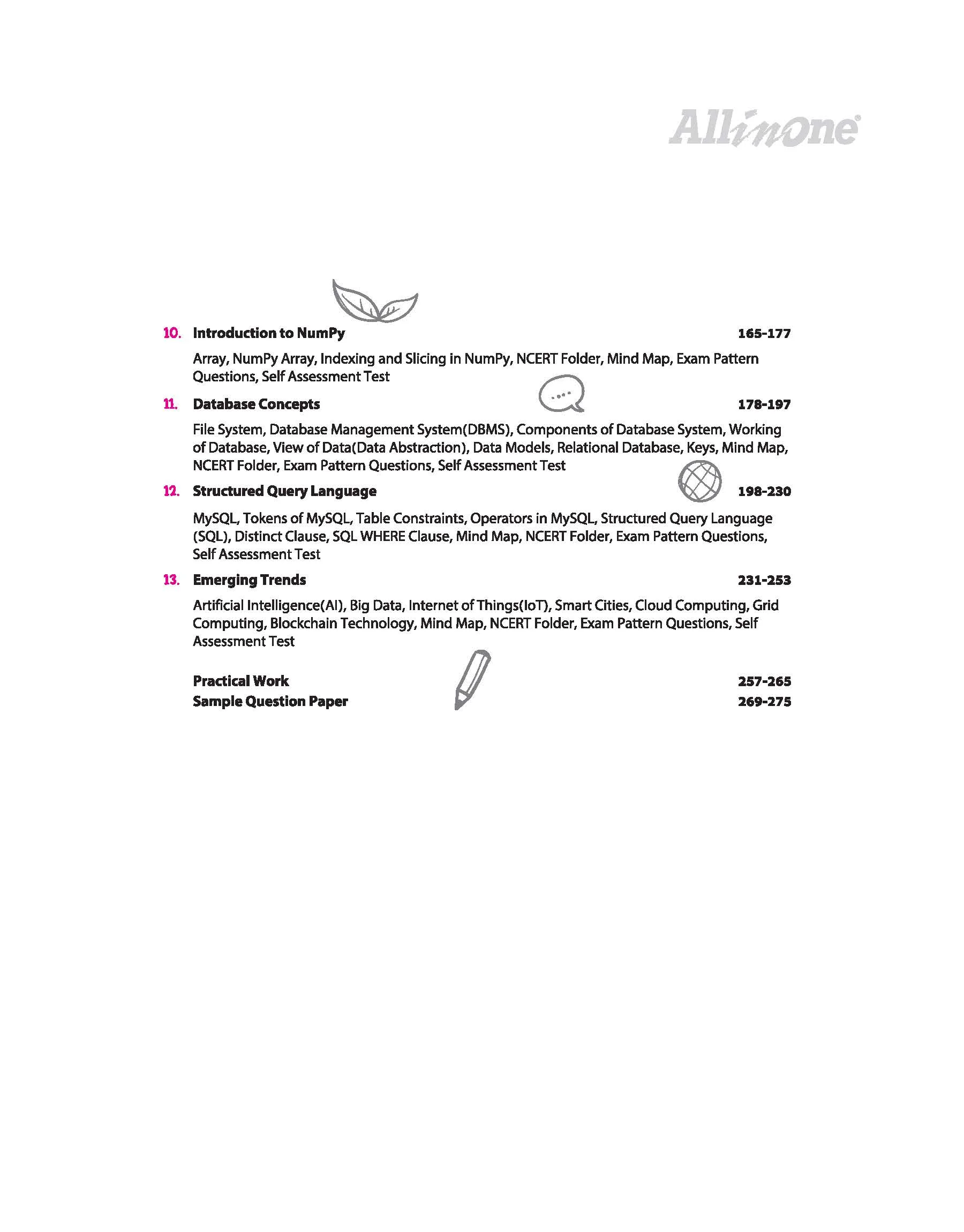 All in One Informatics Practices Class 11 for CBSE Exam 2026-27 | NCERT Based Complete Theory, Practice Exercises, CBQs, A-R, Sample Papers & Mind Maps | Revised Edition as per Latest Syllabus - Image 6