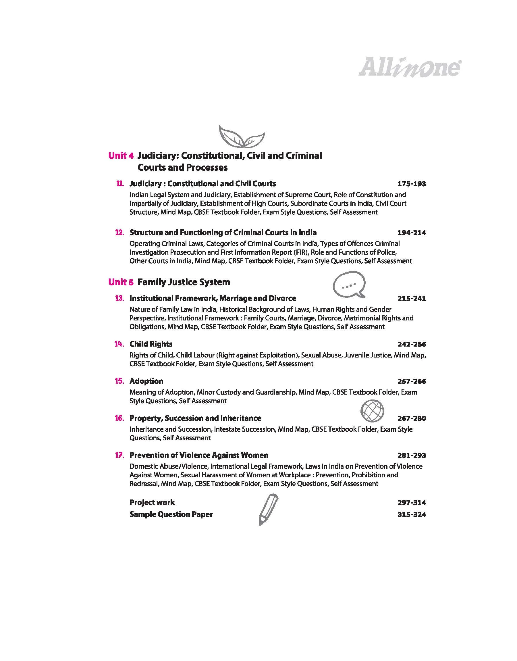 All in One Legal Studies Class 11 for CBSE Exam 2026-27 | NCERT Based Complete Theory, Practice Exercises, CBQs, A-R, Sample Papers & Mind Maps | Revised Edition as per Latest Syllabus - Image 6