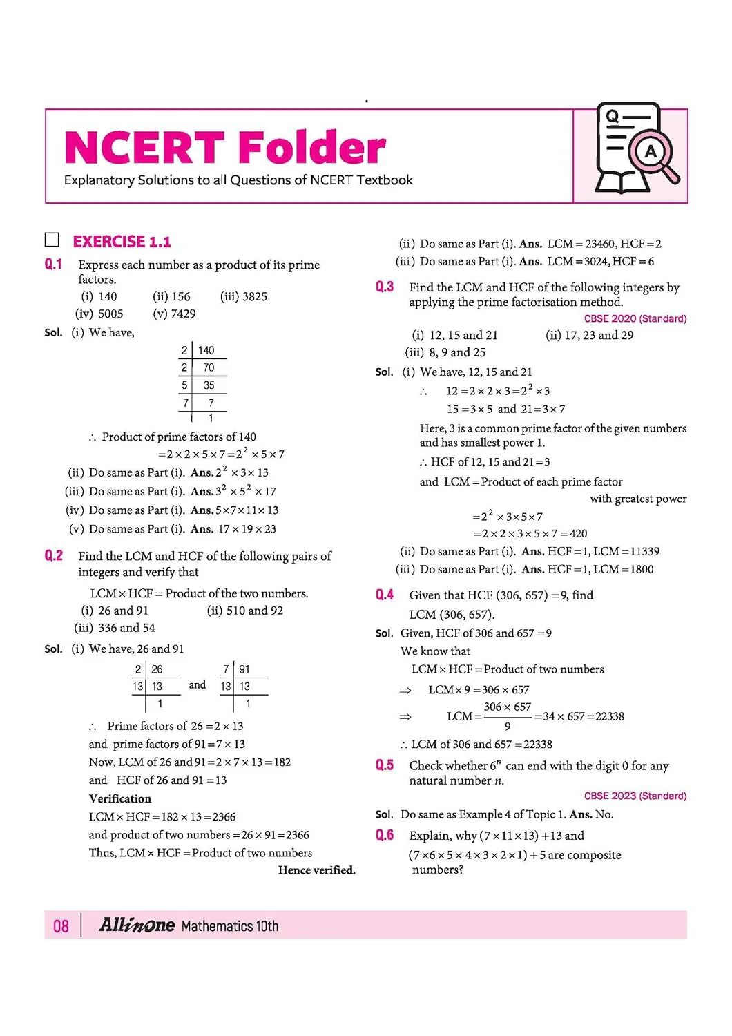 All in One Mathematics Class 10 for CBSE Exam 2026-27 | NCERT Based Complete Theory, Practice Exercises, CBQs, A-R, Sample Papers & Mind Maps | Revised Edition as per Latest Syllabus - Image 9