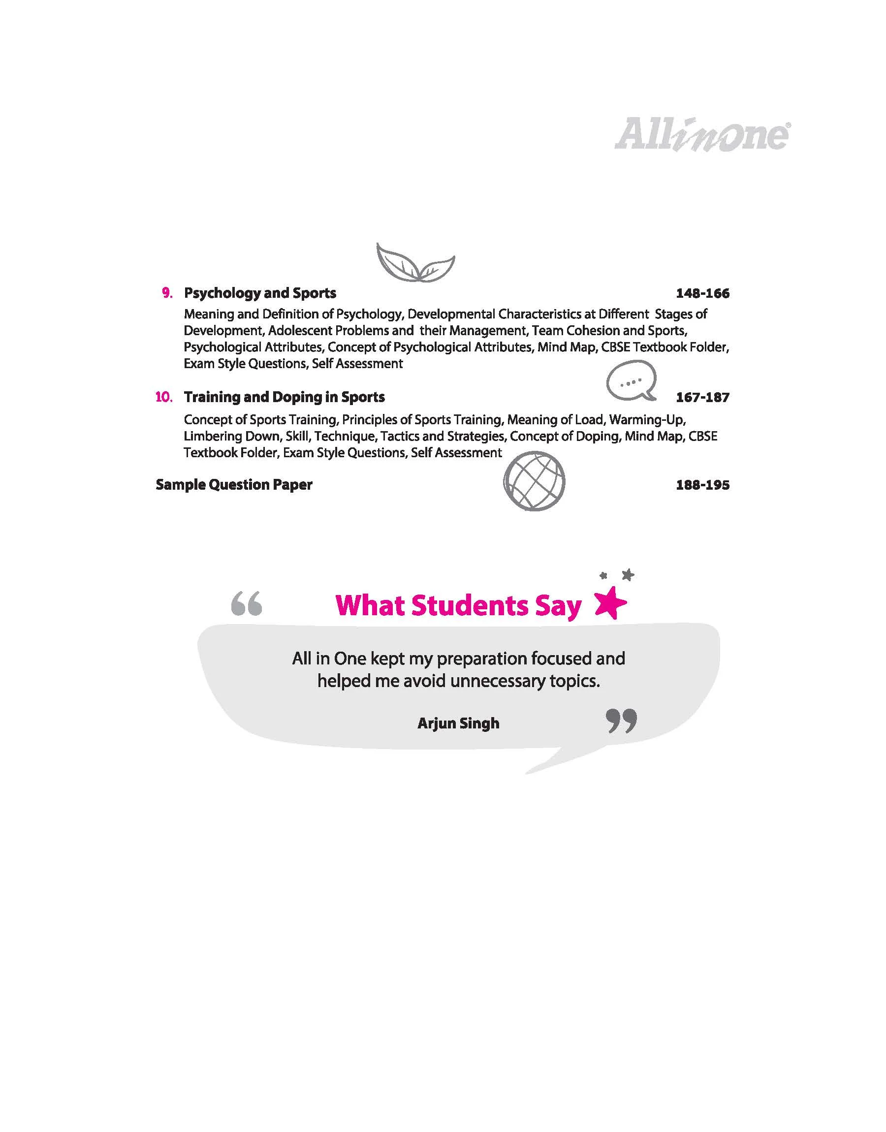 All in One Physical Education Class 11 for CBSE Exam 2026-27 | NCERT Based Complete Theory, Practice Exercises, CBQs, A-R, Sample Papers & Mind Maps | Revised Edition as per Latest Syllabus - Image 6