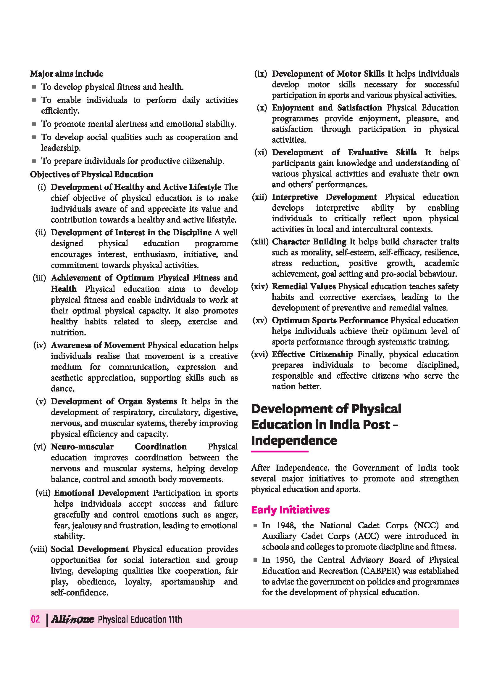 All in One Physical Education Class 11 for CBSE Exam 2026-27 | NCERT Based Complete Theory, Practice Exercises, CBQs, A-R, Sample Papers & Mind Maps | Revised Edition as per Latest Syllabus - Image 8