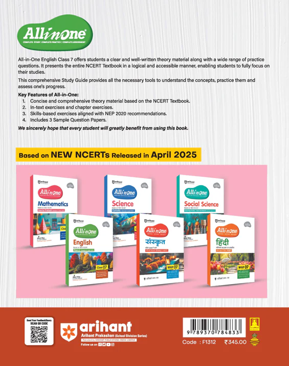 All in one English Class 7 Exam 2025-26 |  Mind Map & Competency based Question | Based On New Ncert Poorvi Released in April 2025| English Medium - Image 2
