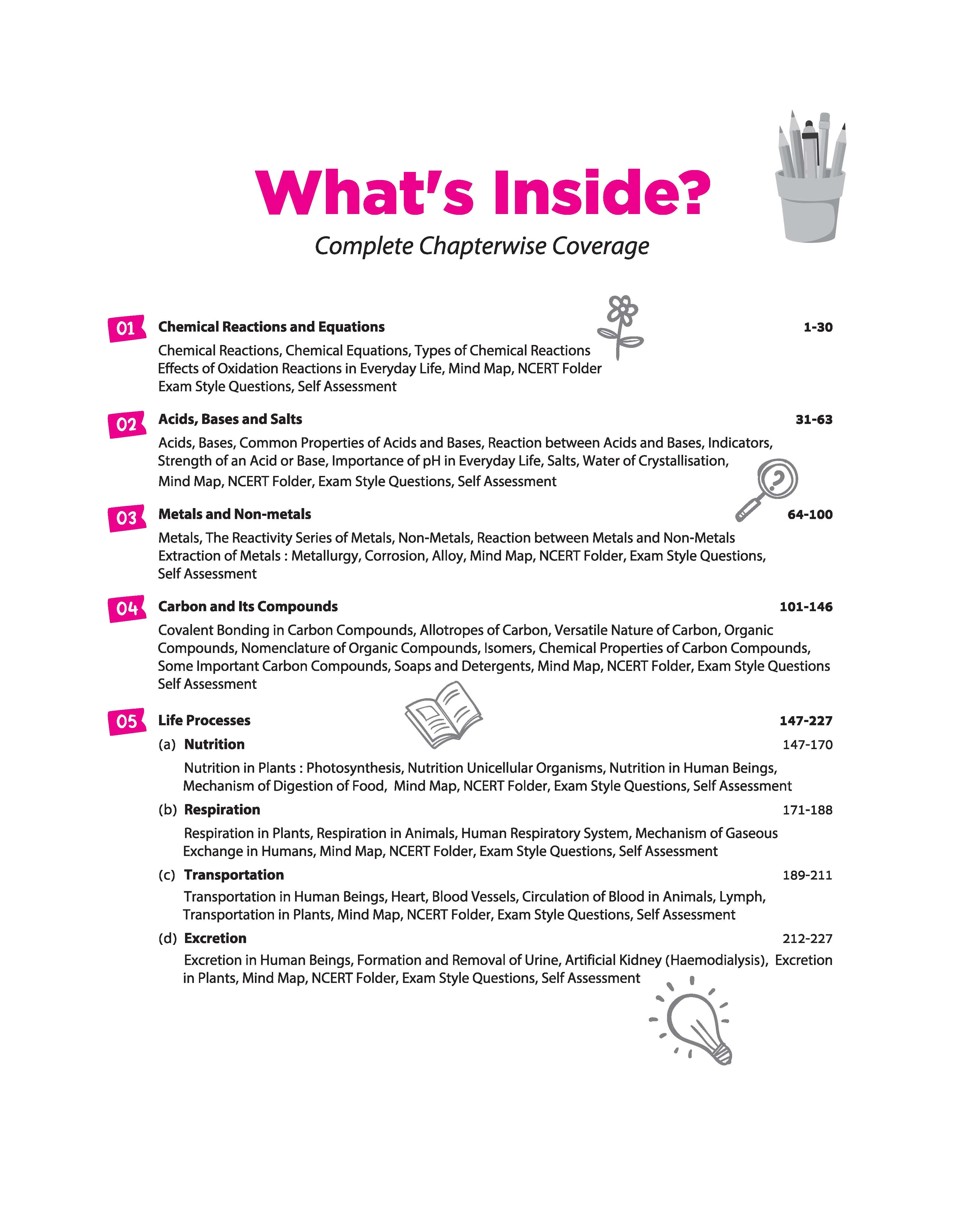 All in One Science Class 10 for CBSE Exam 2026-27 | NCERT Based Complete Theory, Practice Exercises, CBQs, A-R, Sample Papers & Mind Maps | Revised Edition as per Latest Syllabus - Image 5