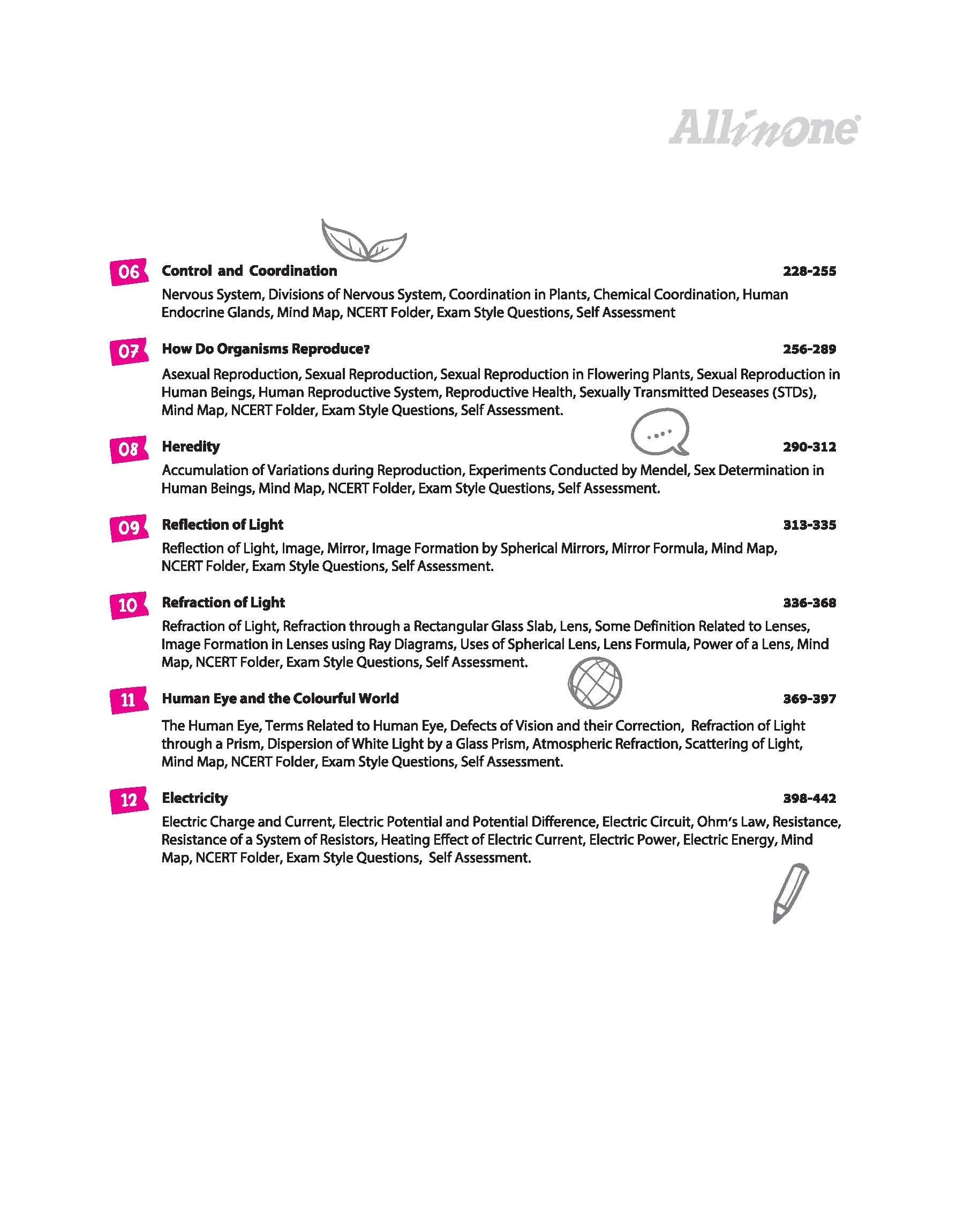 All in One Science Class 10 for CBSE Exam 2026-27 | NCERT Based Complete Theory, Practice Exercises, CBQs, A-R, Sample Papers & Mind Maps | Revised Edition as per Latest Syllabus - Image 6