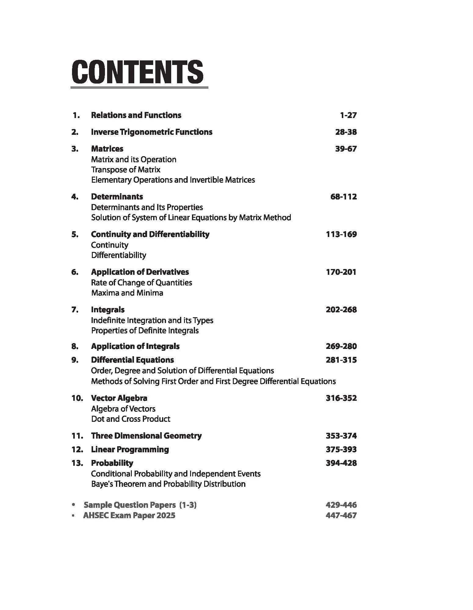 ASSEB Exam Master Mathematics Class 12 Exam 2026 | Chapterwise-Topicwise Coverage of Whole Syllabus | With Sample Paper 2026 - Image 3