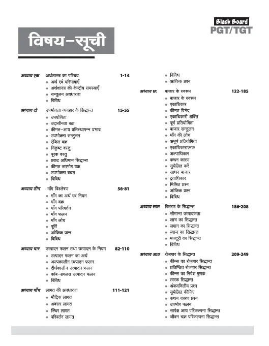 Black Board Series PGT/TGT Arthshastra (Economics) | Chapterwise Solved Papers | 5000+ MCQs with Explanations | For LT Grade, GIC, DSSSB, Asst. Professor, KVS, NVS, RPSC, BPSC & Other Teacher Exams - Image 3