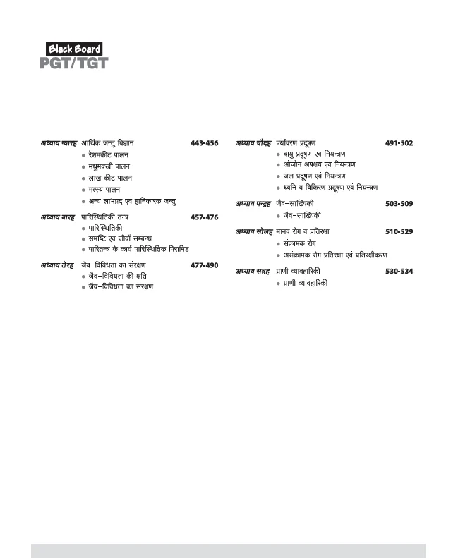 Black Board Series PGT/TGT Jeev Vigyan-1 (Jantu Vigyan) | Chapterwise Solved Papers | 5000+ MCQs with Explanations | For LT Grade, GIC, DSSSB, Asst. Professor, KVS, NVS, RPSC, BPSC & Other Teacher Exams - Image 4