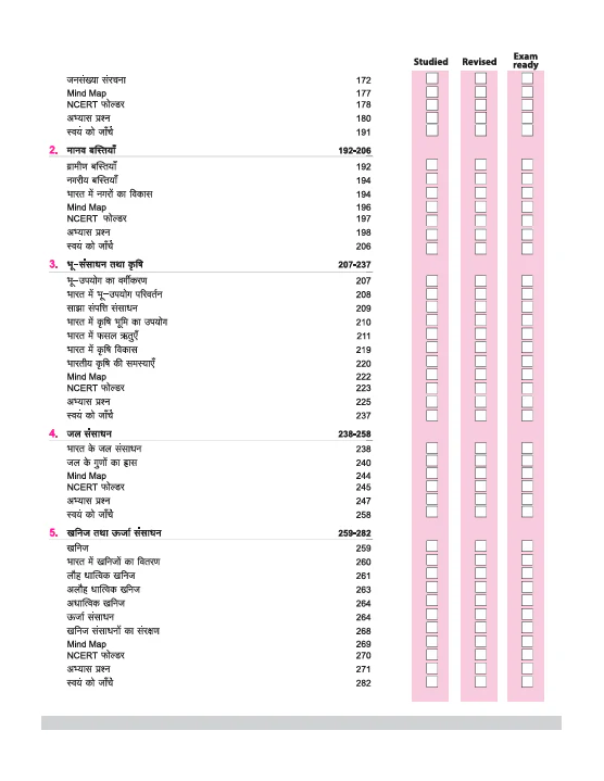 CBSE All in One Bhugol (Geography) Class 12 Exam 2025-26 | NCERT Questions, Board & Other Important Questions, Sample Papers| Mind Map with Practical Work - Image 4