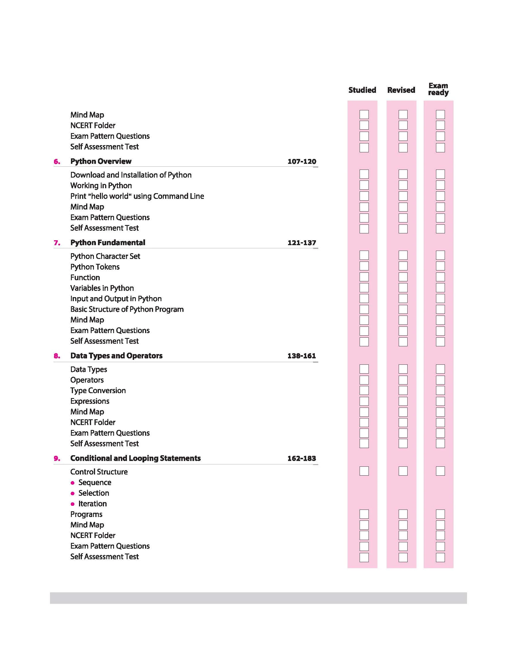 CBSE All in One Computer Science Class 11 Exam 2025-26 | CBQs, MCQs, A-R, Case Based, Sample Question Papers | Including Mind Map - Image 3