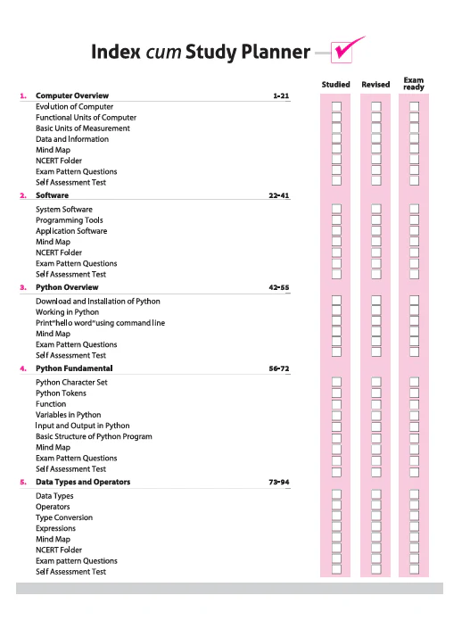 CBSE All in One Informatics Practices  Class 11 Exam 2025-26 | Topic & Chapter Exercises, Exam Pattern Questions, Case Based with Sample Question Papers | Including Mind Map & Practical Work - Image 3