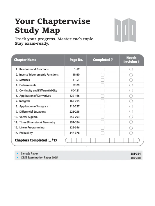 CBSE Chapterwise-Question Bank (2025 - 2016) Mathematics Class 12th Exam | Key Concepts, Concept Enhancer & Common Mistakes | English Medium - Image 3