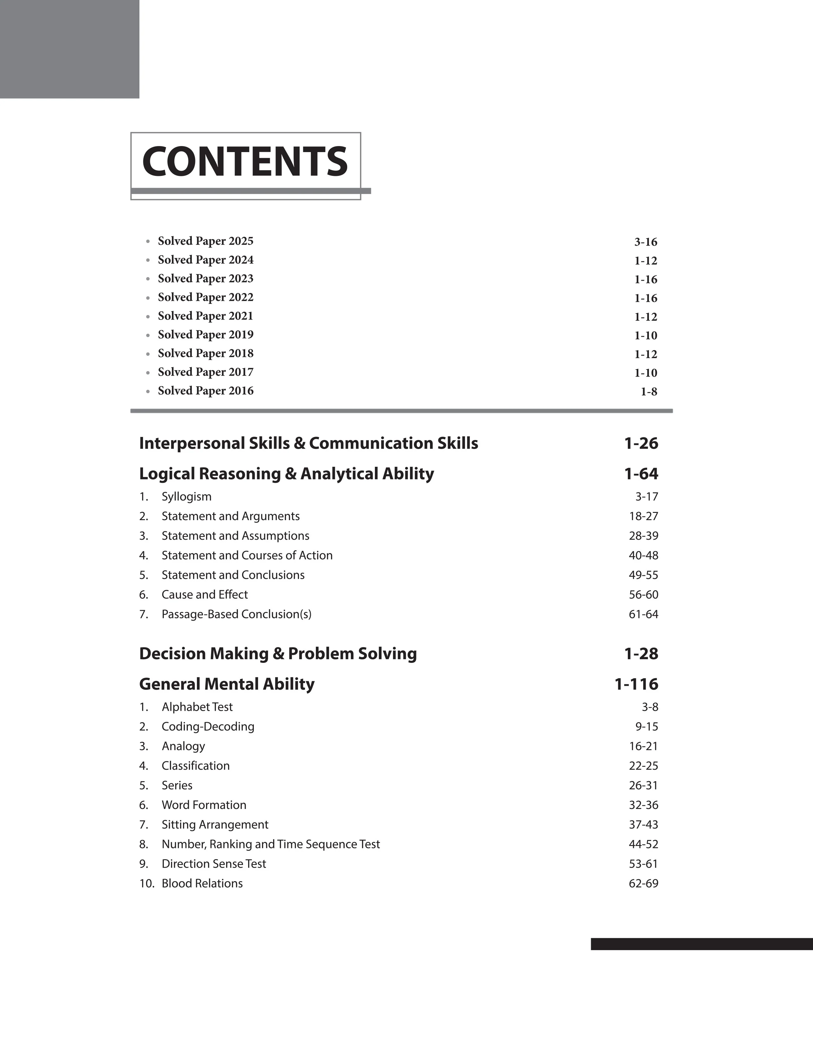 CGPSC Pre Exam 2026 | Study Package Paper 2 (Aptitude Test) | Communication, Reasoning, Quant, Mental Ability, Hindi & Chhattisgarhi | With 10 Practice Sets - Image 3