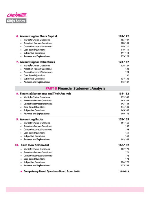 Checkmate CBSE Class 12 Accountancy Competency Based Questions (CBQs) | Updated Edition 2026 - Image 4