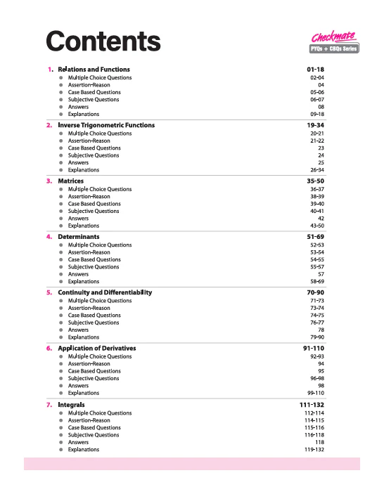 Checkmate CBSE Class 12 Mathematics Competency Based Questions (CBQs) | Updated Edition 2026 - Image 3