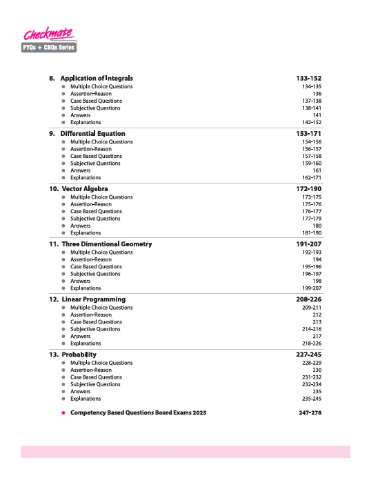 Checkmate CBSE Class 12 Mathematics Competency Based Questions (CBQs) | Updated Edition 2026 - Image 4
