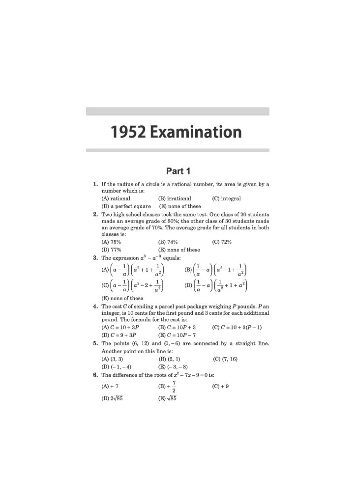 Classic Texts Series The Contest Problem Book I by Charles T. Salkind | Annual High School Mathematics Exams 1950–1960 | Math Practice Book for Olympiads, JEE, NTSE, CUET & Other Competitive Exams 2027 - Image 8