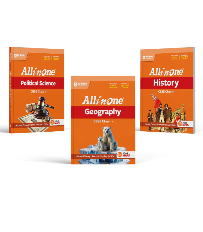 Combo of CBSE All in One Class 11th Exam 2026-2027 | History, Political Science, Geography | Revised Edition as per Latest Syllabus