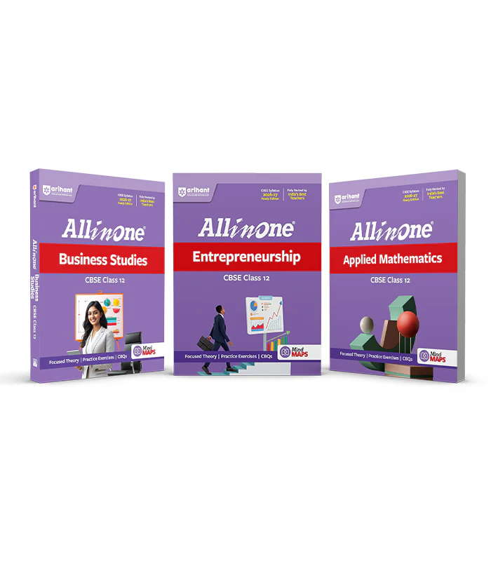 Combo of CBSE All in One Class 12th Exam 2026-2027 | Business Studies, Applied Mathematics, Entrepreneurship | Revised Edition as per Latest Syllabus