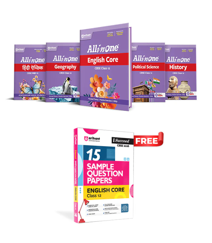 Combo of CBSE All in One Class 12th Exam 2026-2027 | Hindi Aichik, English Core, History, Geography, Political Science | With Free I SUCCEED CBSE English Core 12th @275