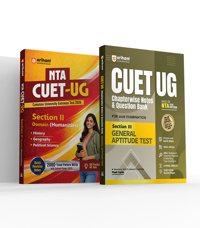 Combo of CUET 2026 | General Aptitude Test (Section III), Section II – Domain (Humanities) | English Medium