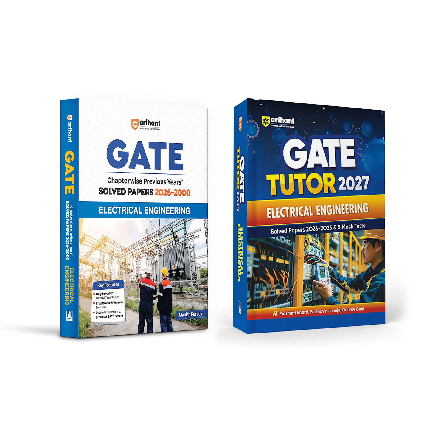 Combo of GATE Tutor 2027 Electrical Engineering | Solved Papers 2023β2026 & 5 Mock Tests & Chapterwise Solved Papers 2026β2000 | English Medium
