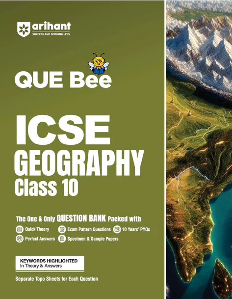 Combo of ICSE QUE Bee Class 10th Exam 2026 | Computer Application, English Lit, Geography. Hindi, History & Civics, English (9 & 10)| With Free Map Skill Social Sciene Class 10th - Image 4