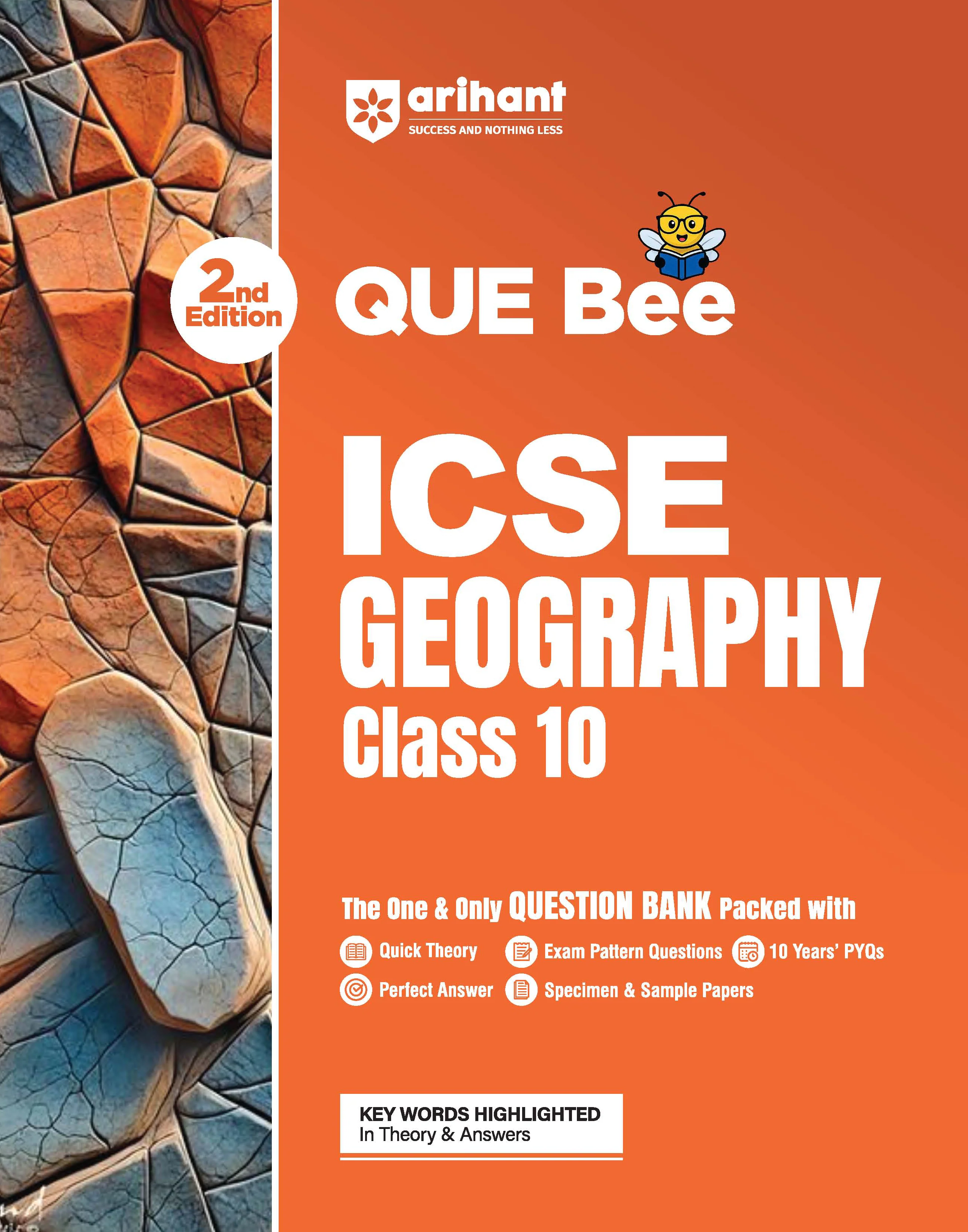 ICSE Geography Class 10 Exam | Quick Theory, Exam Pattern Questions & Sample Papers | As per Latest ICSE Syllabus | Que Bee 2nd Edition