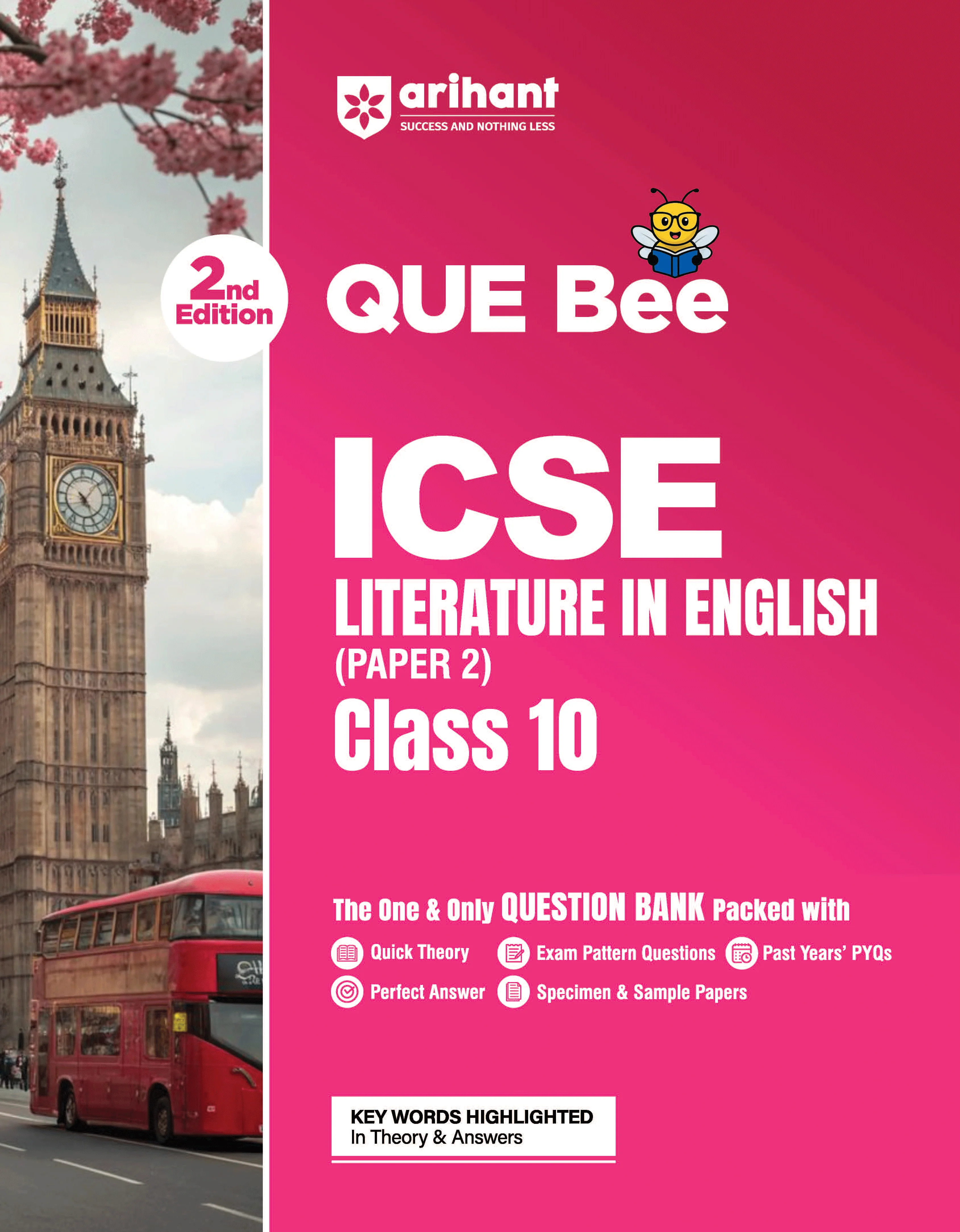 ICSE Literature in English (Paper 2)) Class 10 Exam | Quick Theory, Exam Pattern Questions & Sample Papers | As per Latest ICSE Syllabus | Que Bee 2nd Edition