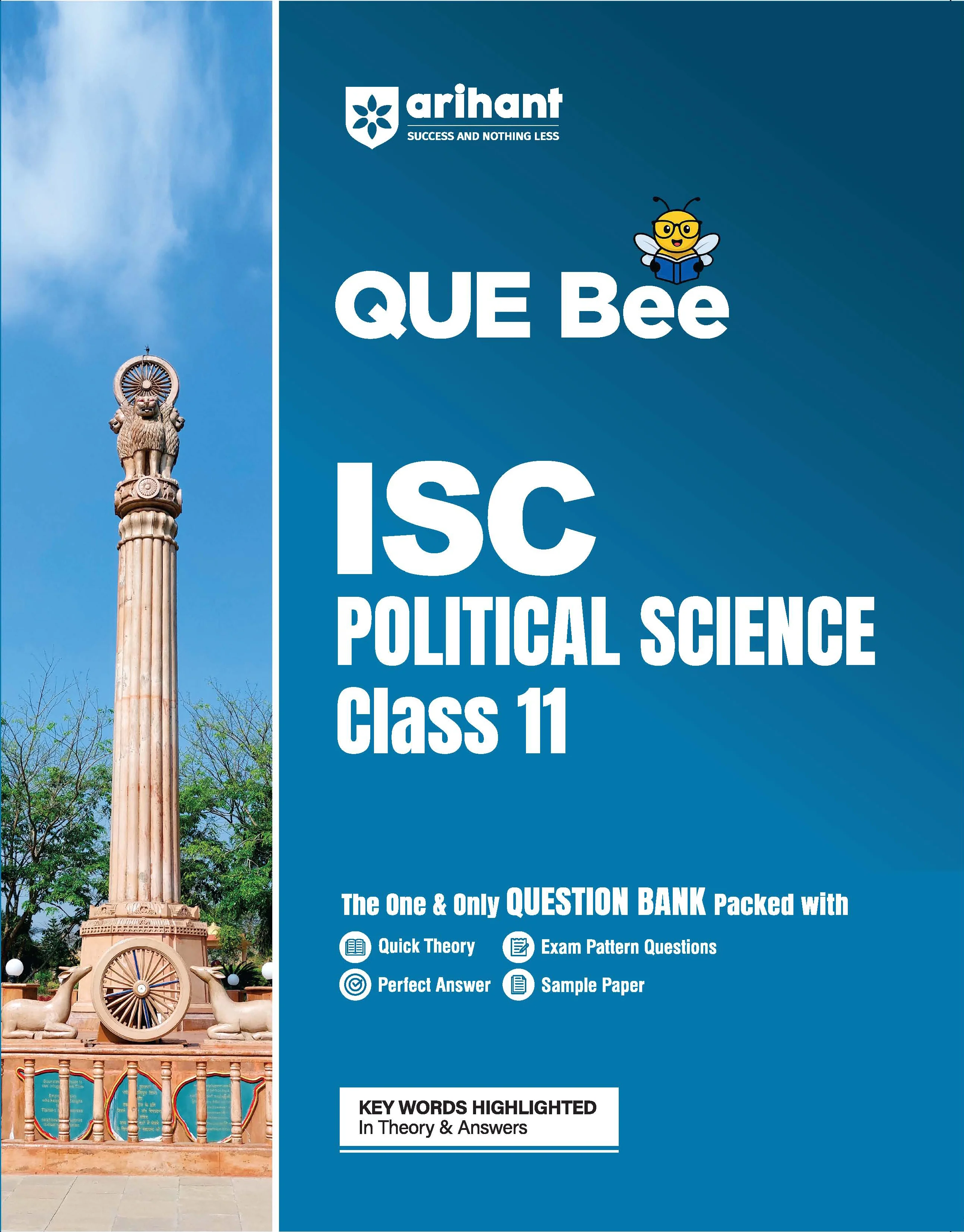 ISC Political Science Class 11 Exam | Quick Theory, Exam Pattern Questions & Sample Papers | As per Latest ICSE Syllabus | Que Bee 2nd Edition