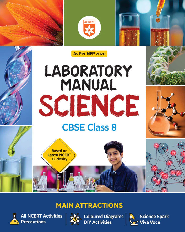 Lab Manual Science CBSE Class 8 | NEP 2020 Edition | Colour Diagrams, DIY Activities & NCERT Experiments