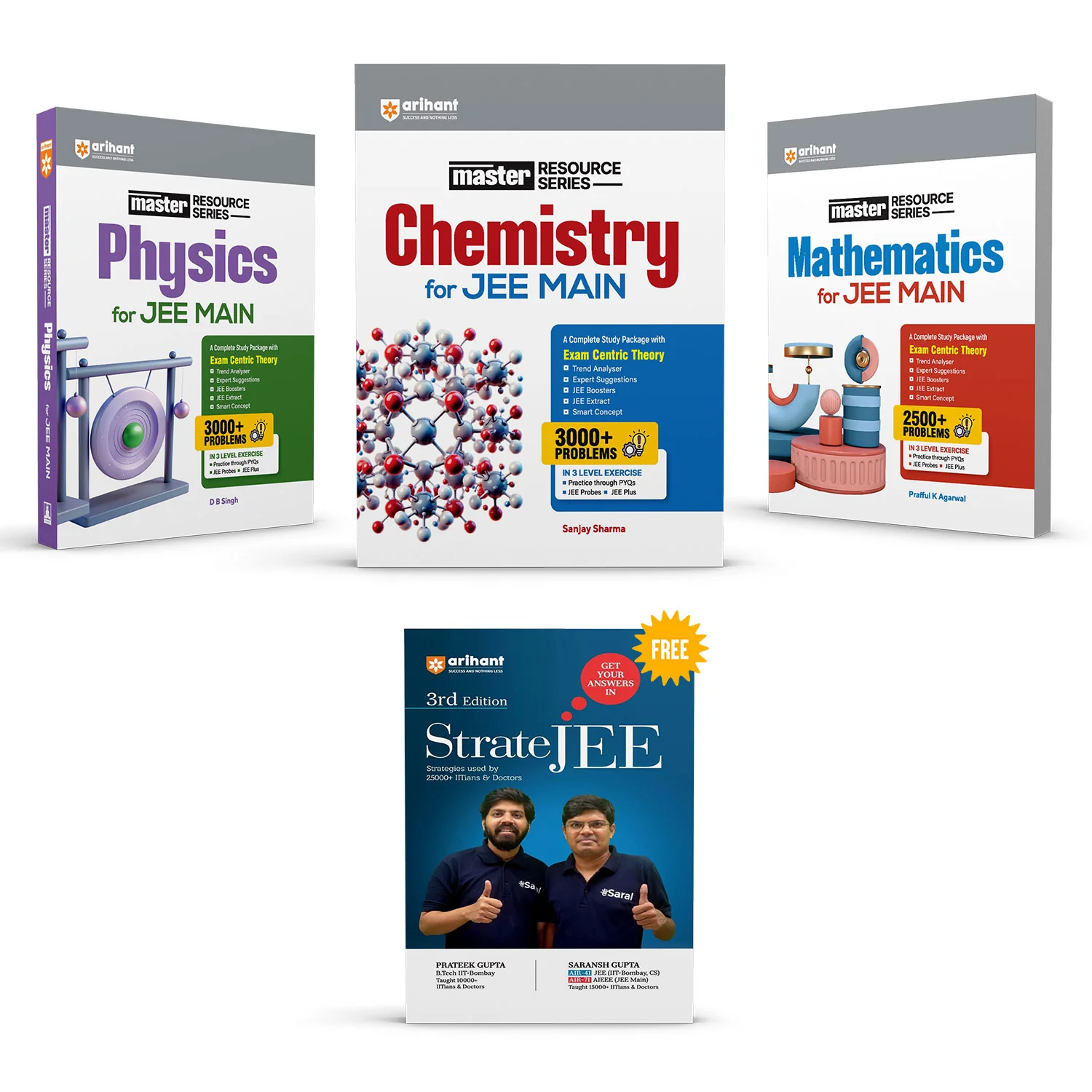 Combo of Master Resource Series JEE Main 2027 | Physics, Chemistry & Mathematics | With Free STRATE JEE | English Medium