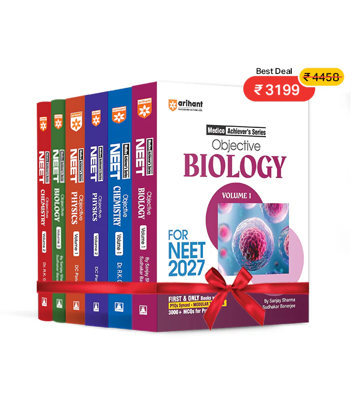Combo of Medico Achiever’s Series Objective Vol I & II For Neet 2027 | Biology, Chemistry & Physics | 3000+ MCQs with PYQs Synced Modular Theory | English Medium