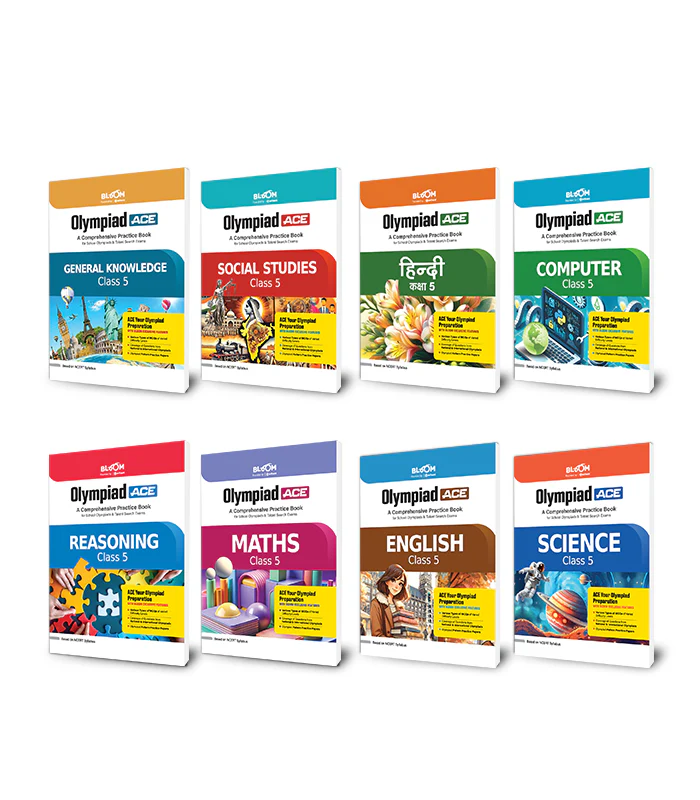Combo of Olympiad ACE Class 5 | English, Maths, Science, Reasoning, Computer, Hindi & General knowledge