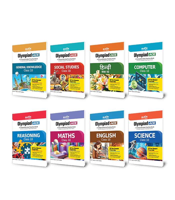 Combo of Olympiad ACE Class 10 | English, Maths, Science, Reasoning, Computer, Hindi & General knowledge